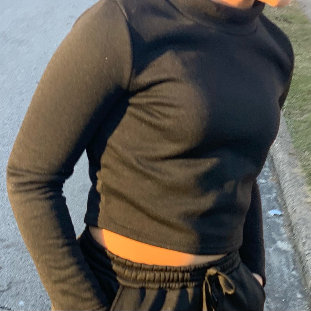 Long sleeve Turtleneck croptop